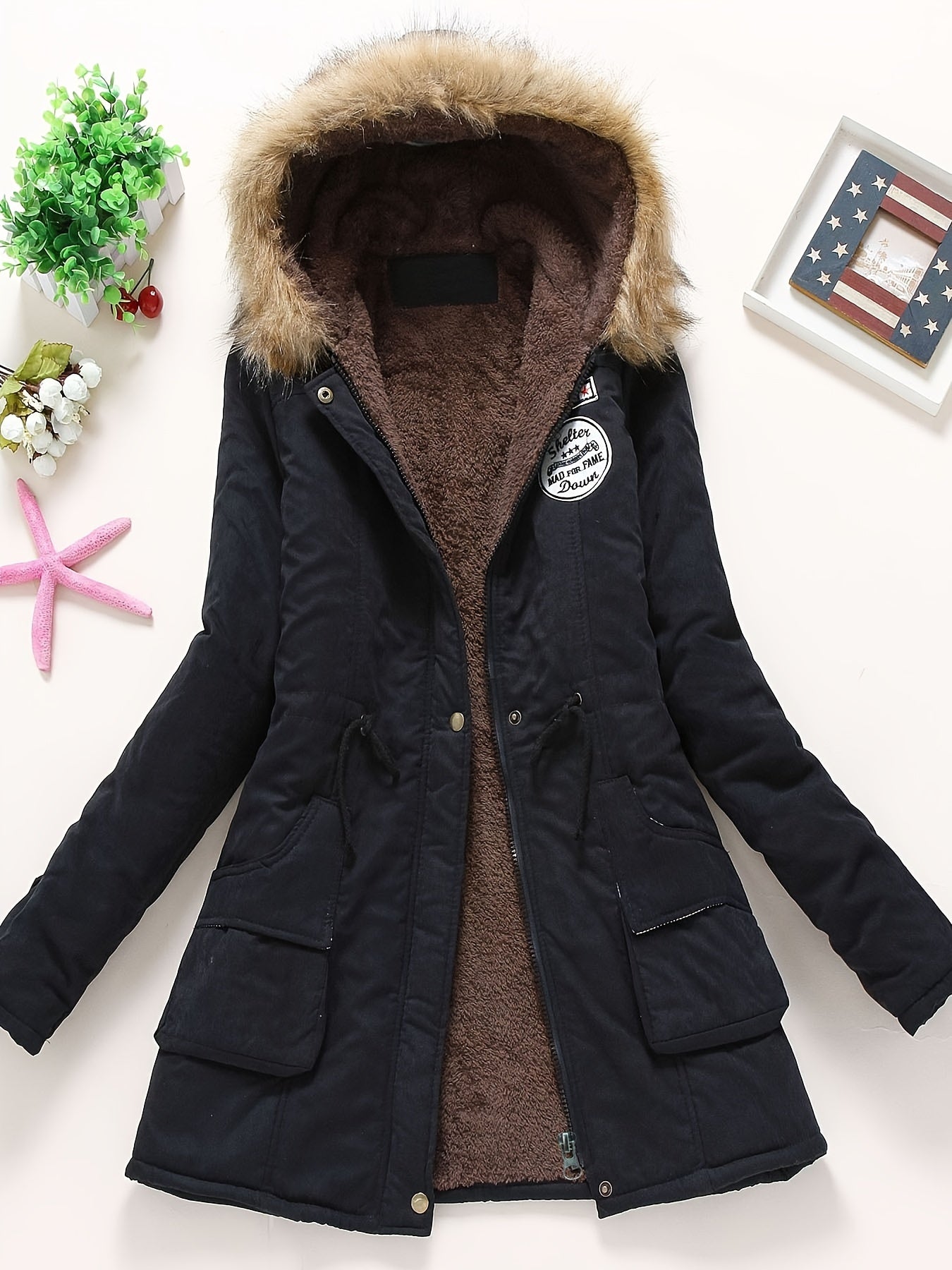 Women’s Winter Parka Jacket with Hood
