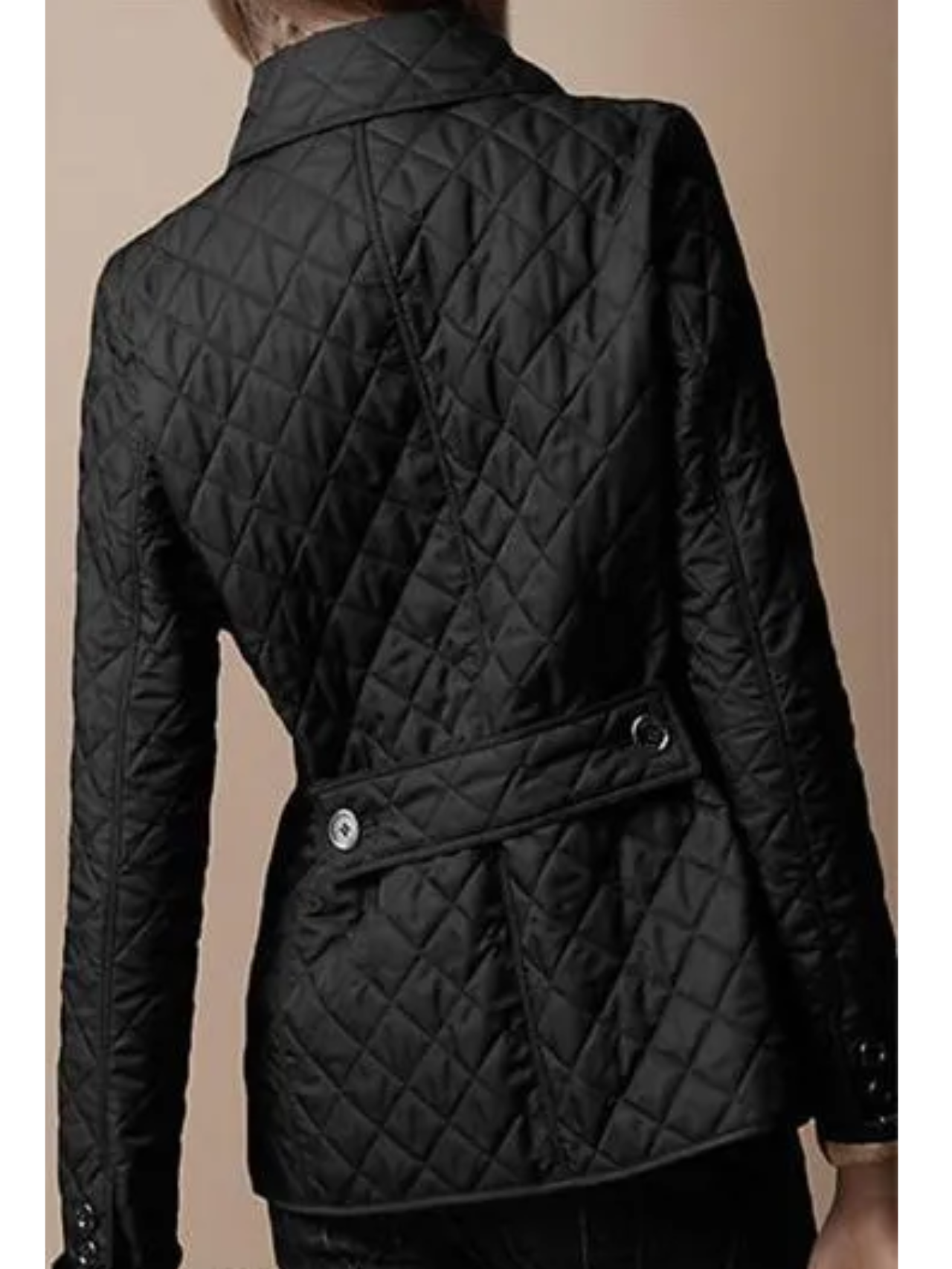 Women’s Quilted Collar Jacket for Daily Layering in Autumn and Winter