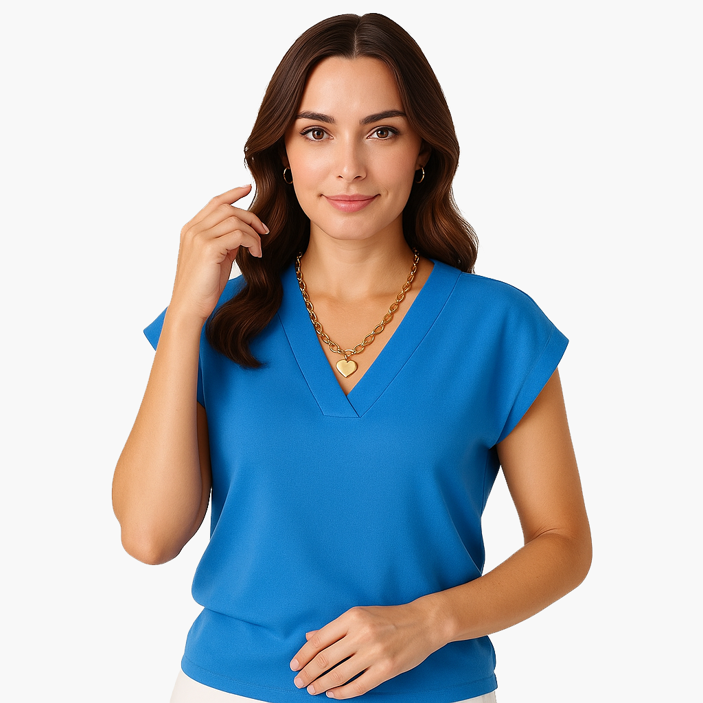 Elegant V-Neck Sleeveless Women's Top