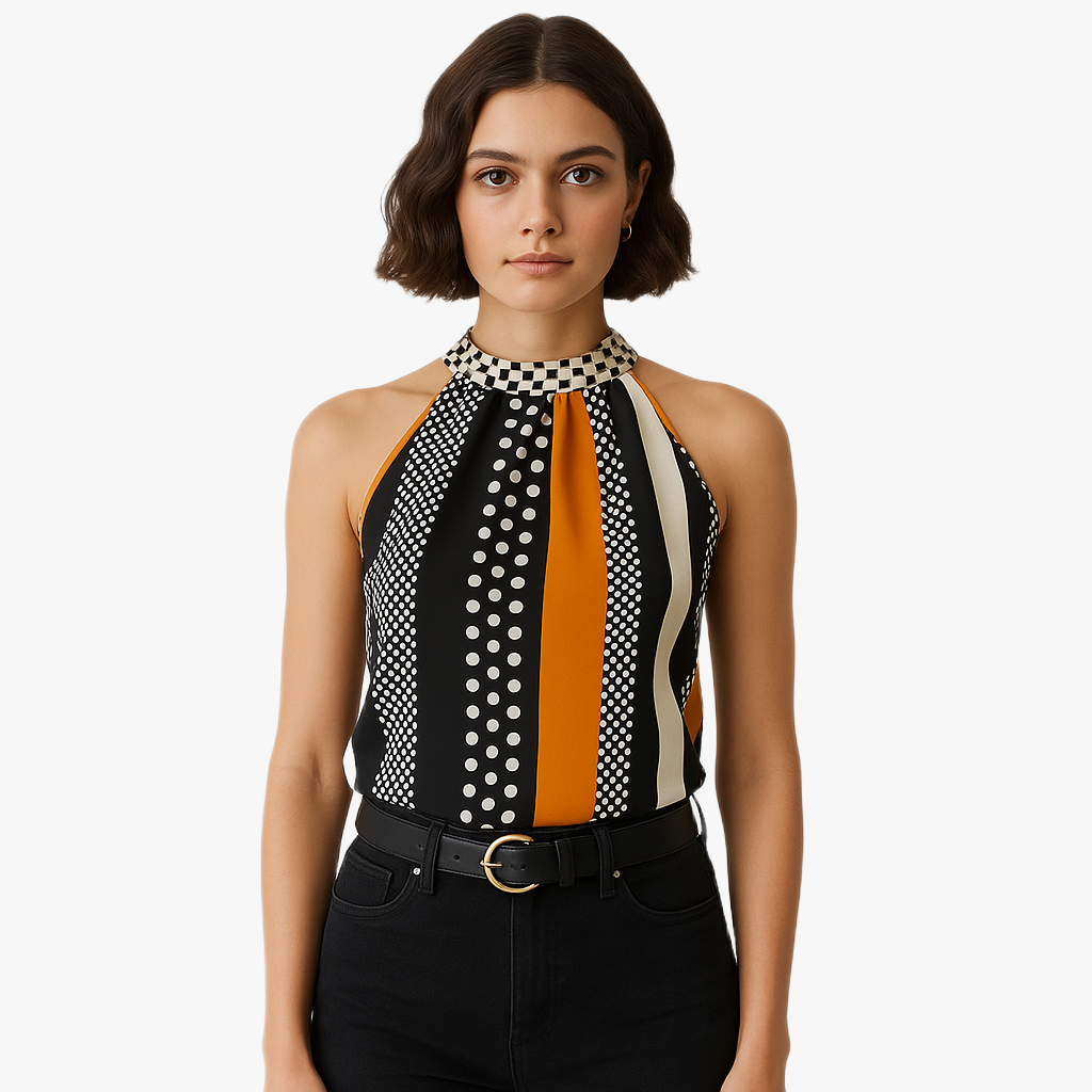 Stylish Women's Sleeveless Top with Print