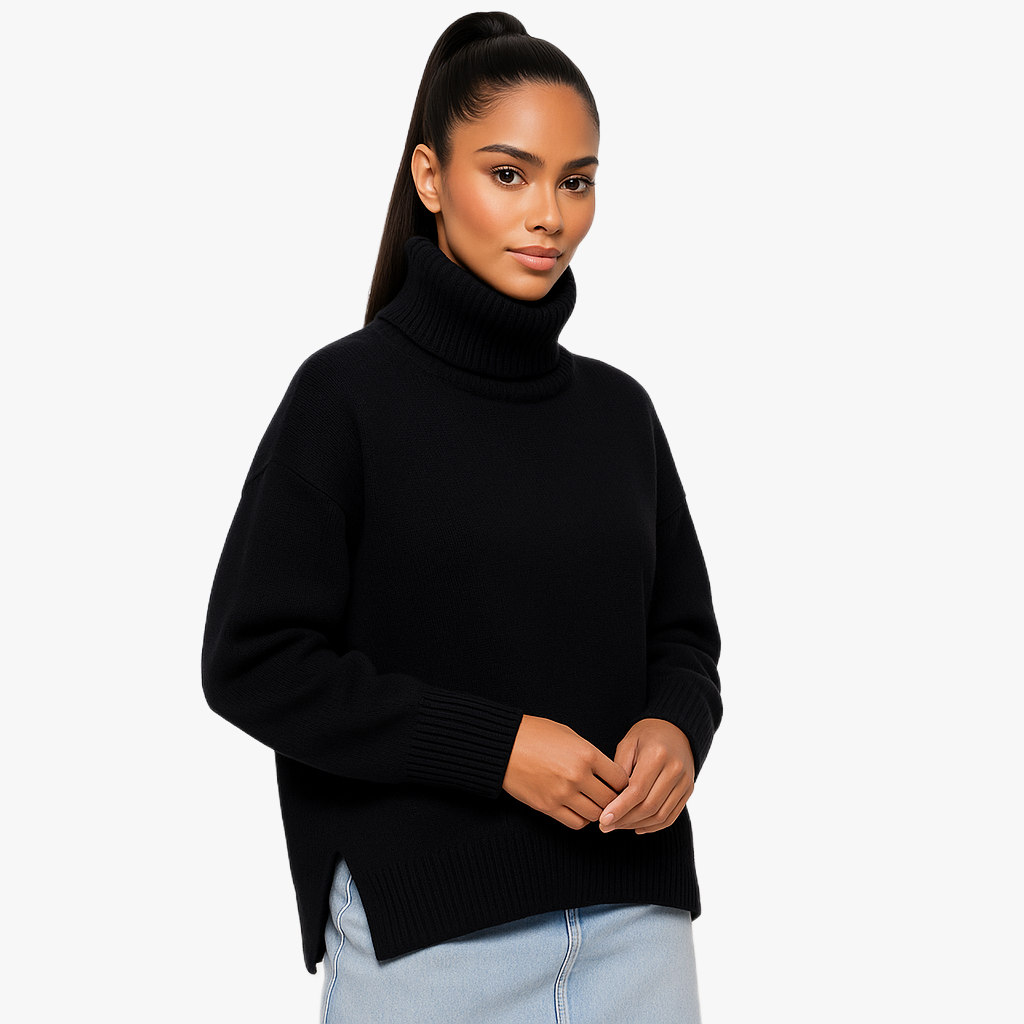 Stylish Women's Roll Neck Jumper for Winter