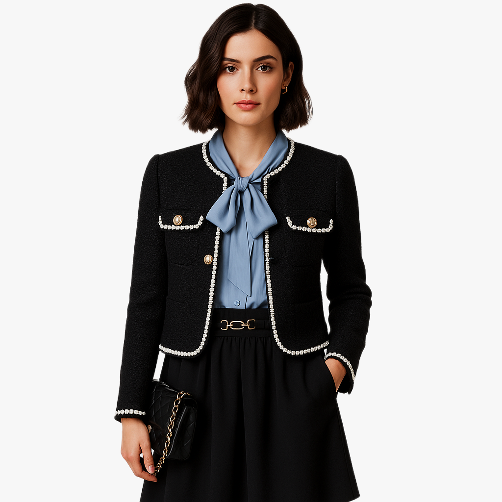 Elegant Women's Vintage Short Jacket