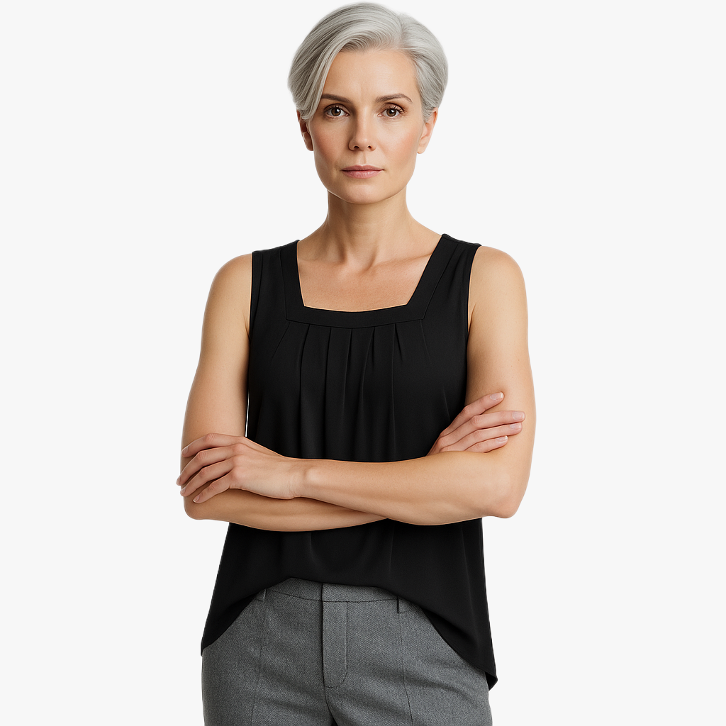Chic Square Neck Women's Top for Everyday Wear
