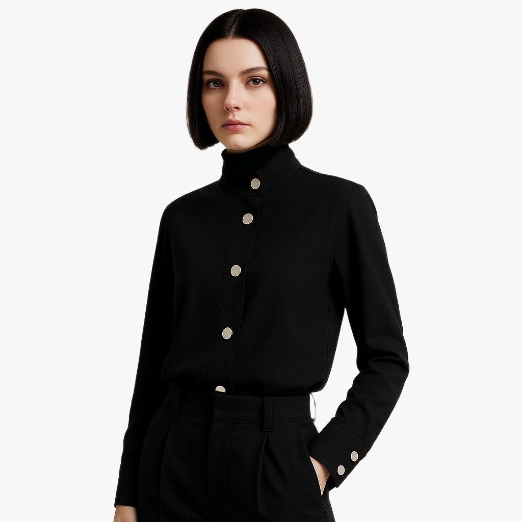Chic Casual Button-Up Shirt for Women
