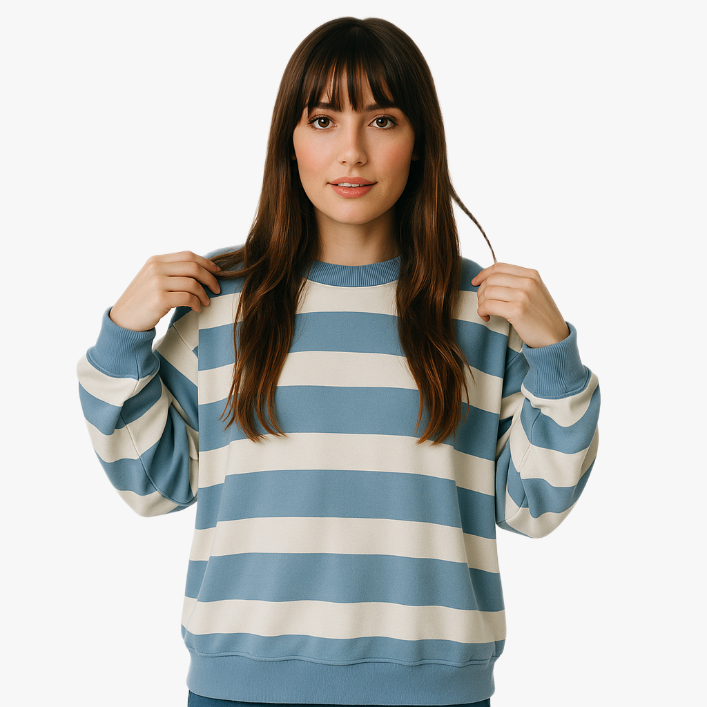 Nautical Stripe Women’s Casual Hoodie