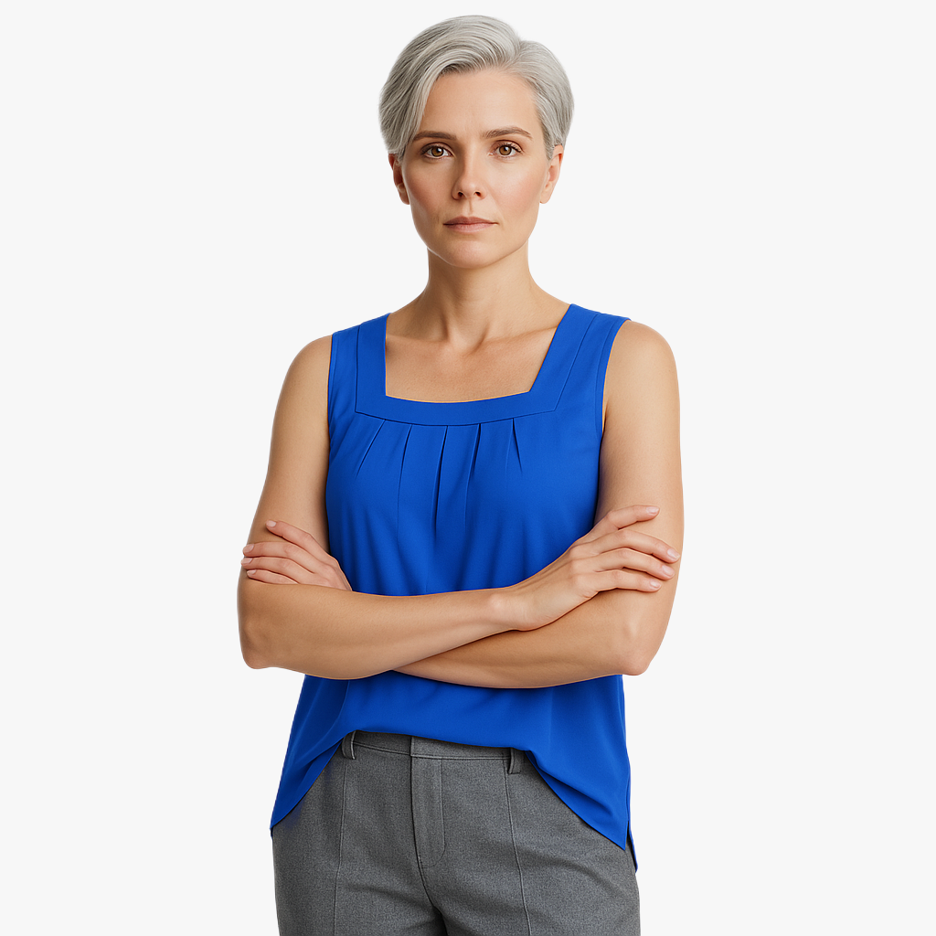 Chic Square Neck Women's Top for Everyday Wear