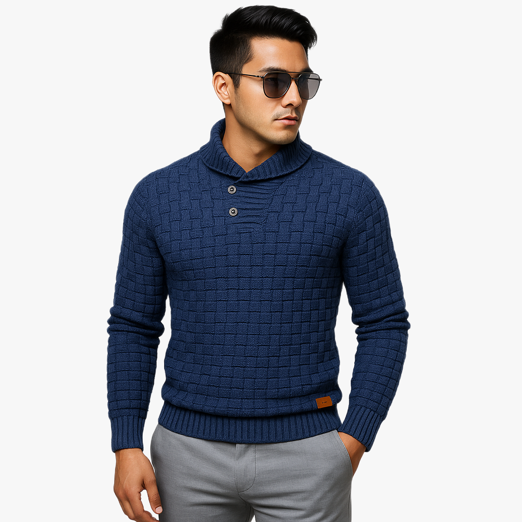 Warm Men's Knitted Sweater for All Occasions
