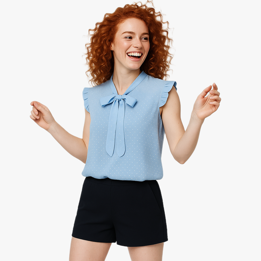 Chic Women's Blouse with Ruffle Details