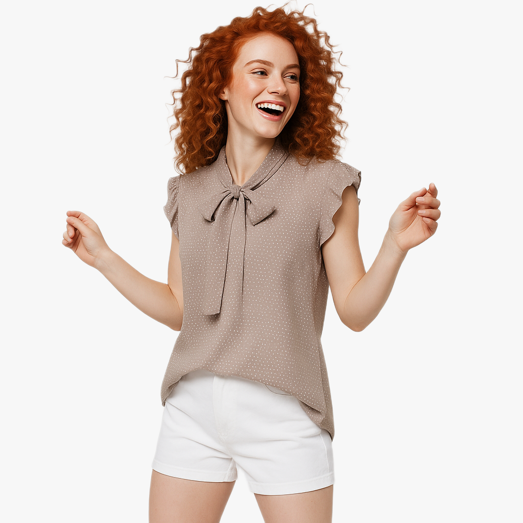 Chic Women's Blouse with Ruffle Details