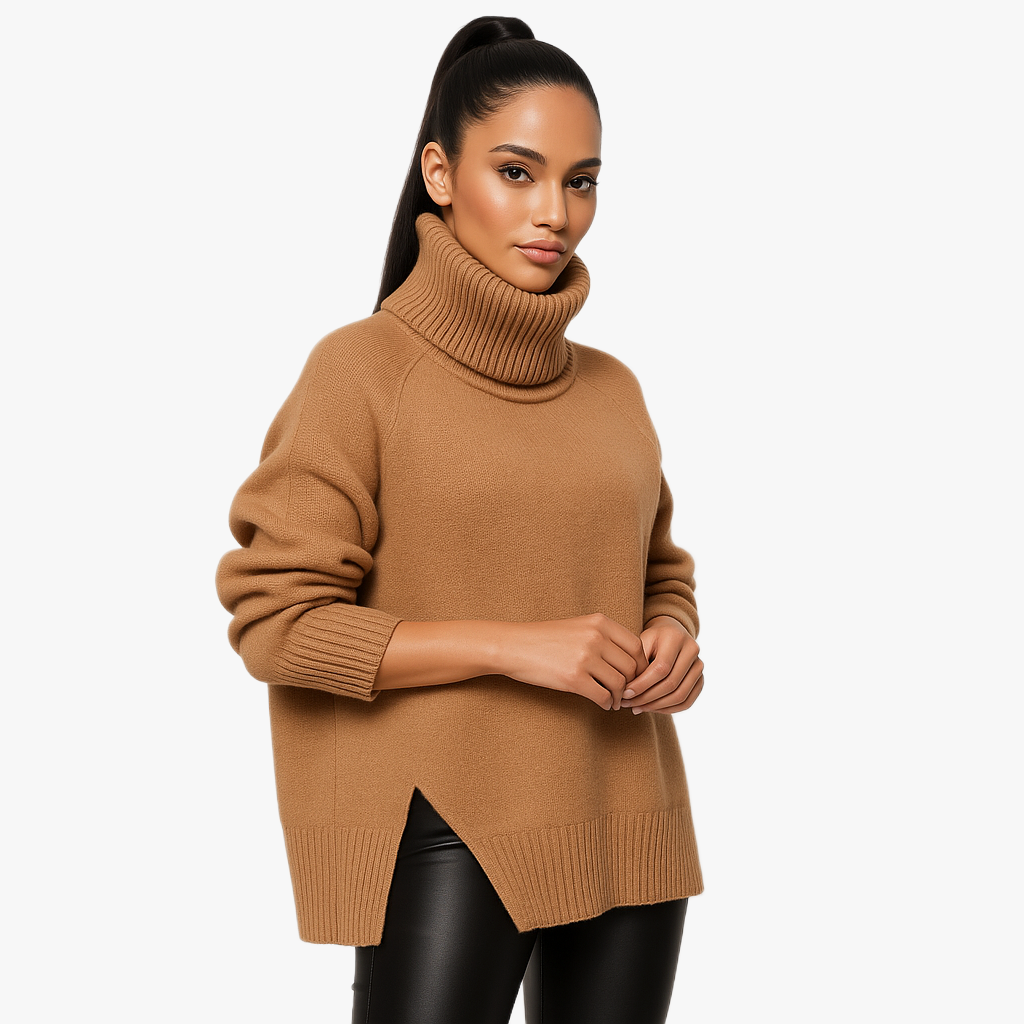 Stylish Women's Roll Neck Jumper for Winter