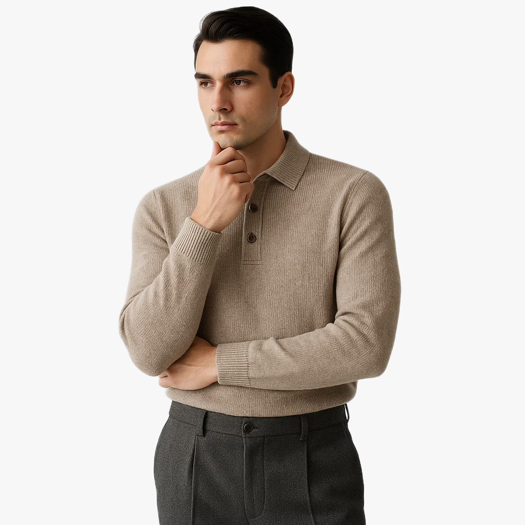 Stylish Long Sleeve Knit Sweater for Men