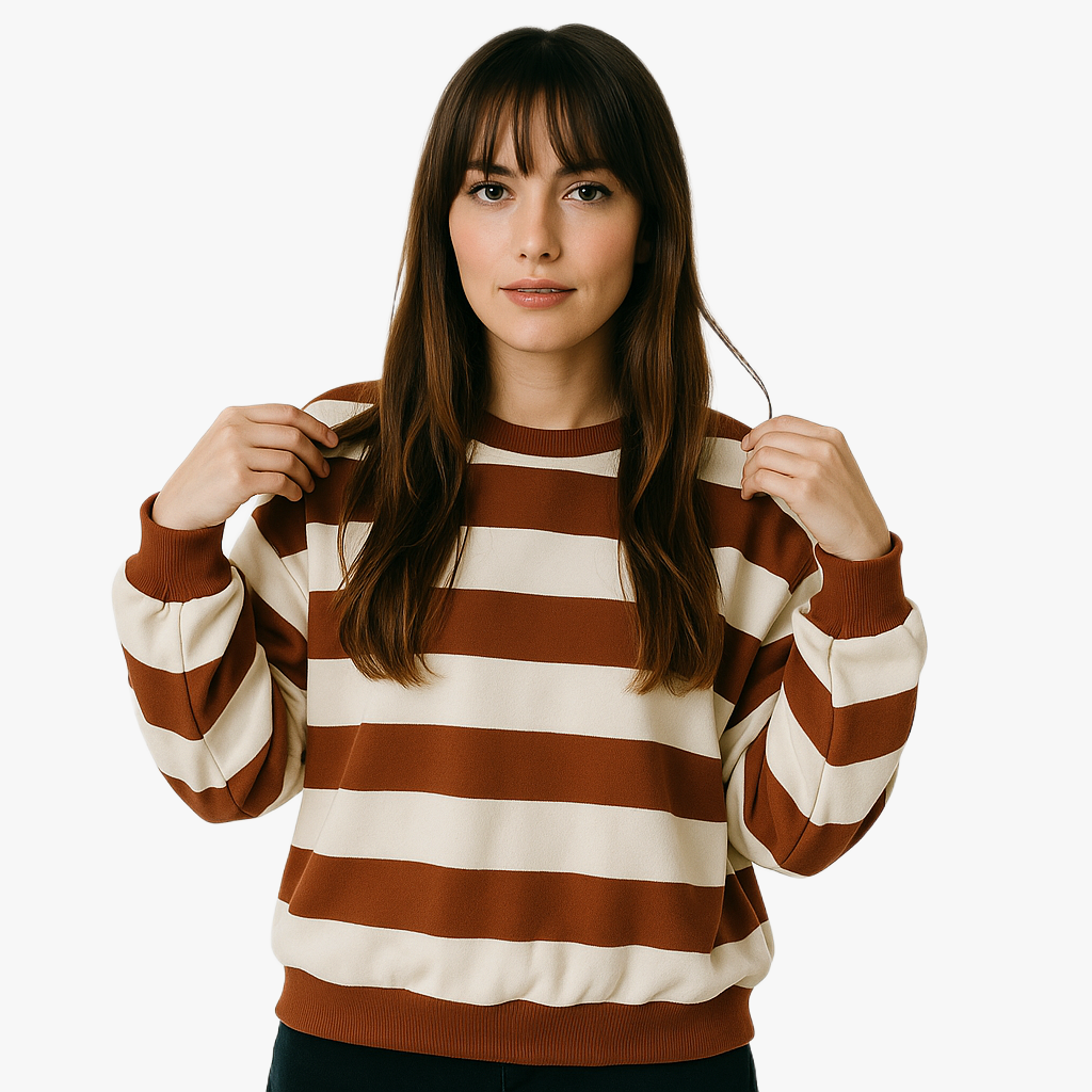 Nautical Stripe Women’s Casual Hoodie