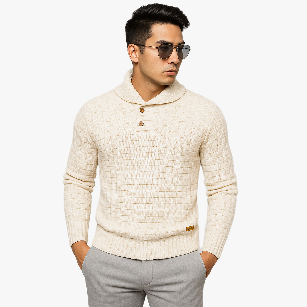 Warm Men's Knitted Sweater for All Occasions