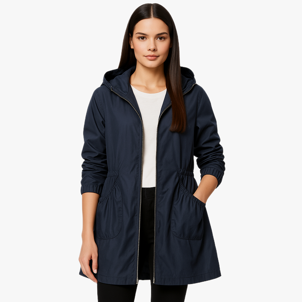 Stylish Waterproof Hooded Rain Jacket