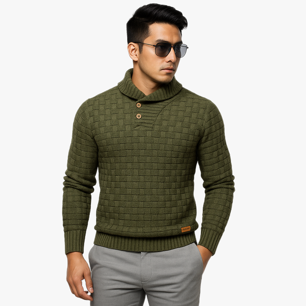 Warm Men's Knitted Sweater for All Occasions