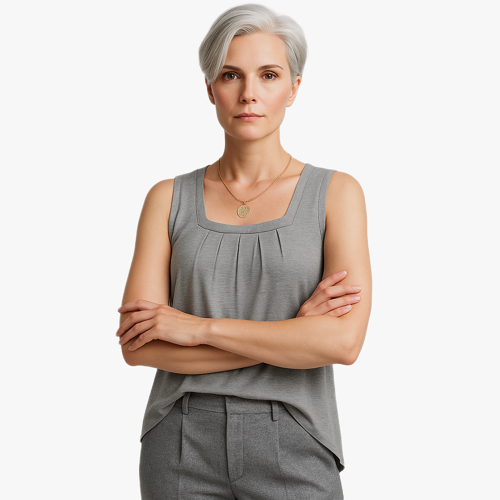 Chic Square Neck Women's Top for Everyday Wear