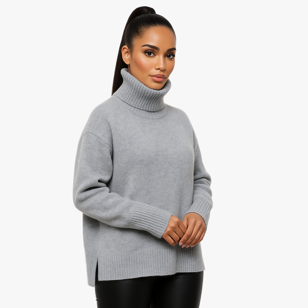 Stylish Women's Roll Neck Jumper for Winter