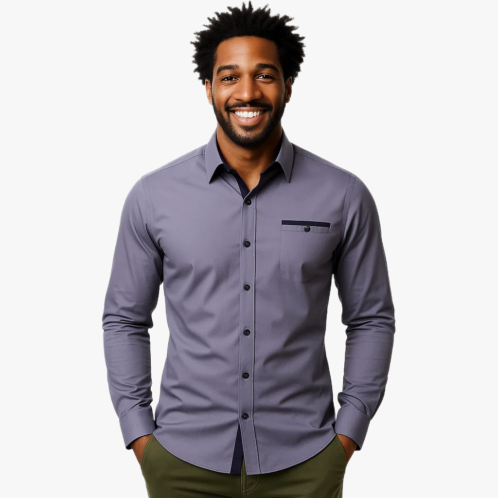Stylish Slim Fit Long Sleeve Shirt for Men