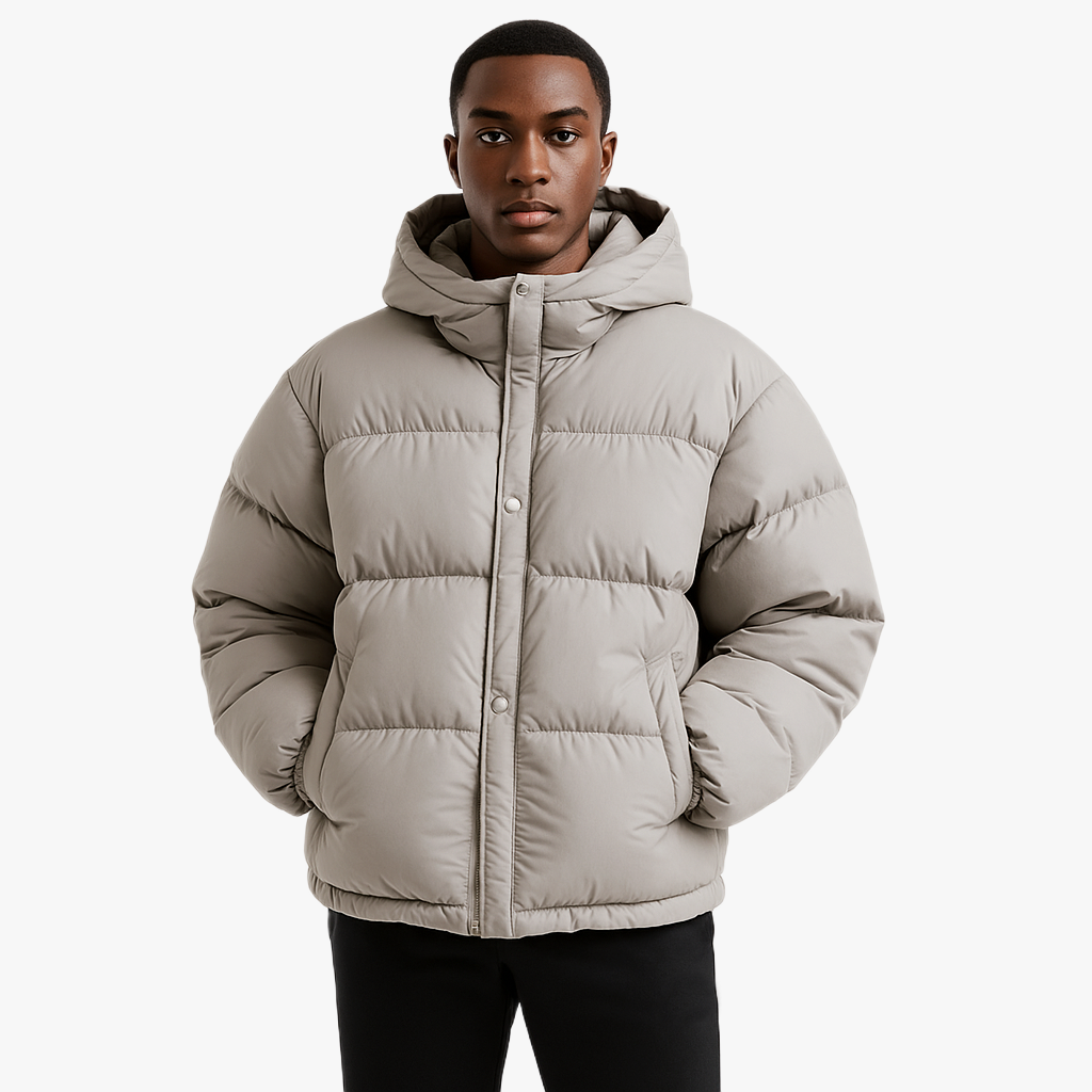 Warm Winter Parka for Men with Hood