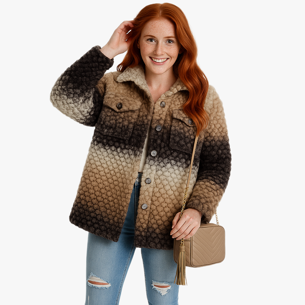 Elegant Long Buttoned Winter Coat for Women