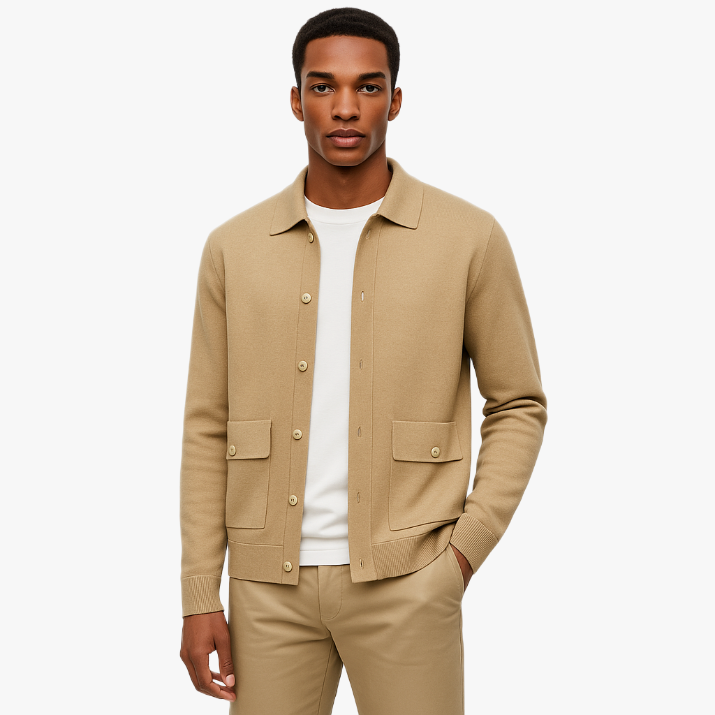 Winter Warmth Men's Knitted Cardigan