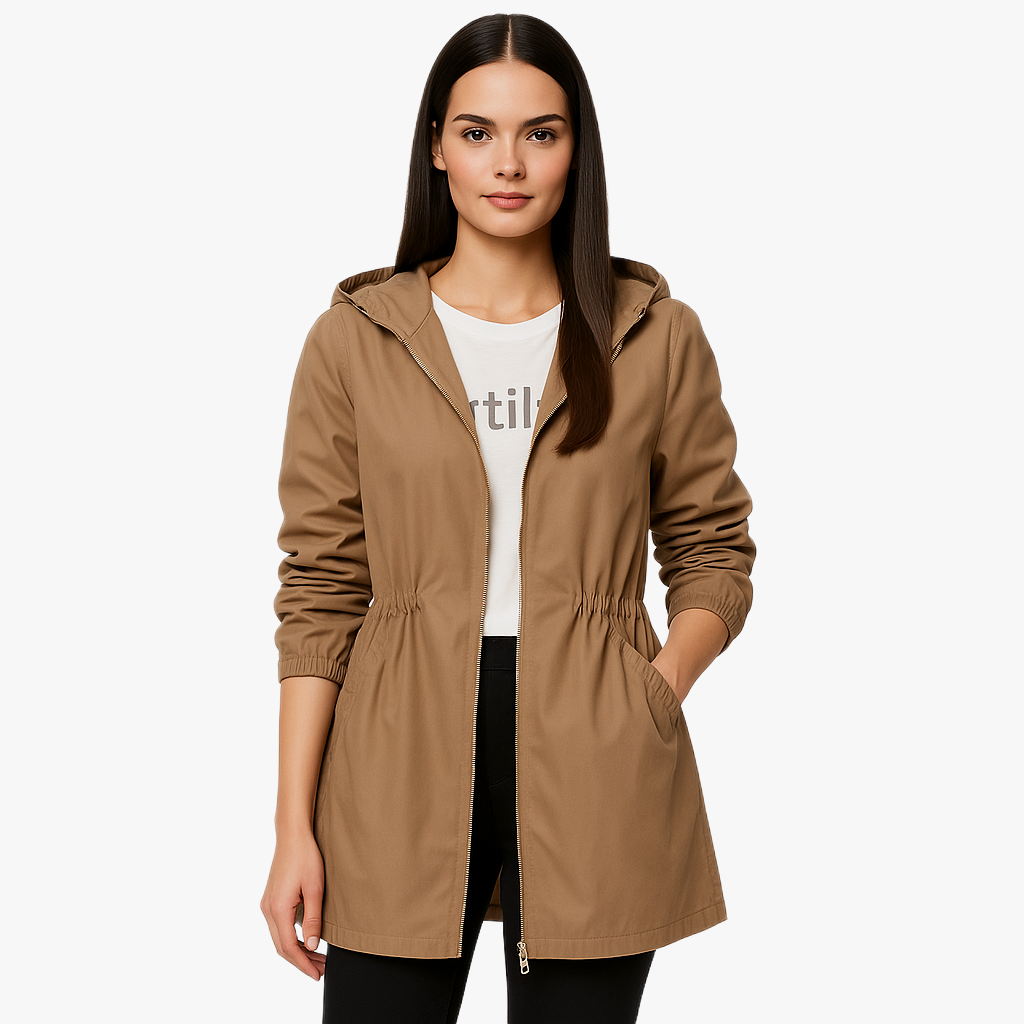 Stylish Waterproof Hooded Rain Jacket