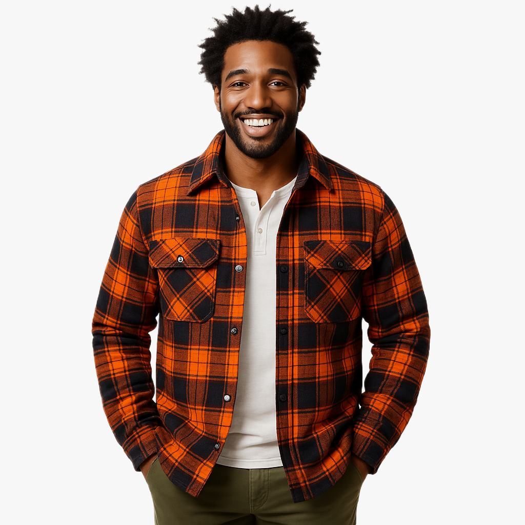 Classic Warm Long Sleeve Shirt Jacket