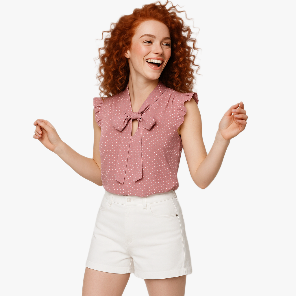 Chic Women's Blouse with Ruffle Details