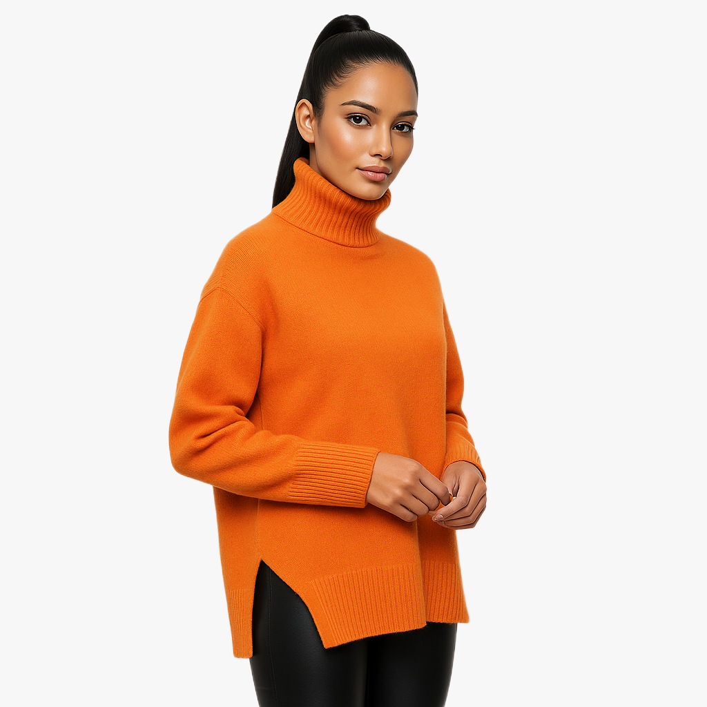 Stylish Women's Roll Neck Jumper for Winter