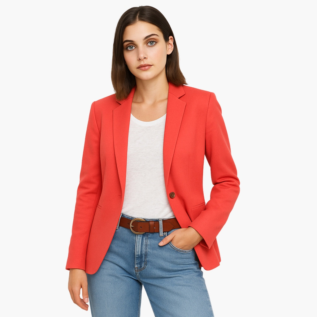 Elegant Tailored Long Sleeve Women's Blazer