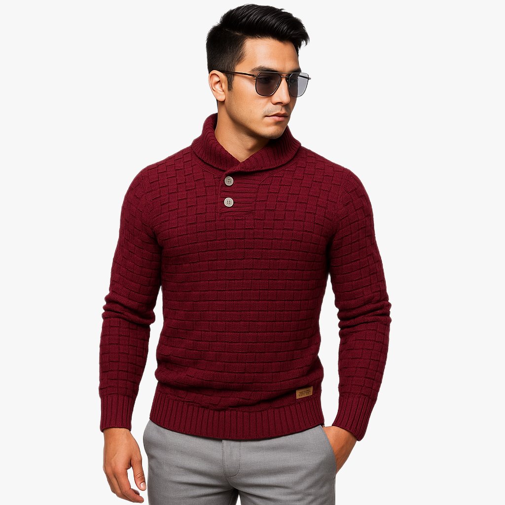 Warm Men's Knitted Sweater for All Occasions