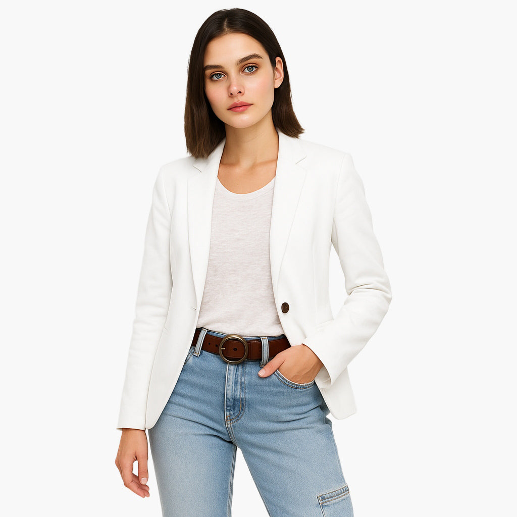 Elegant Tailored Long Sleeve Women's Blazer