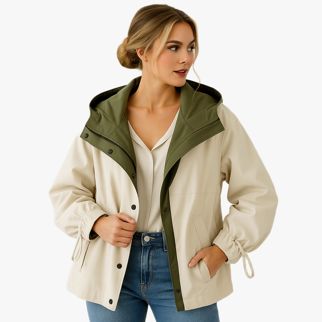 Stylish Women's Waterproof Rain Jacket