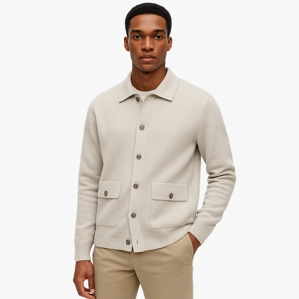 Winter Warmth Men's Knitted Cardigan
