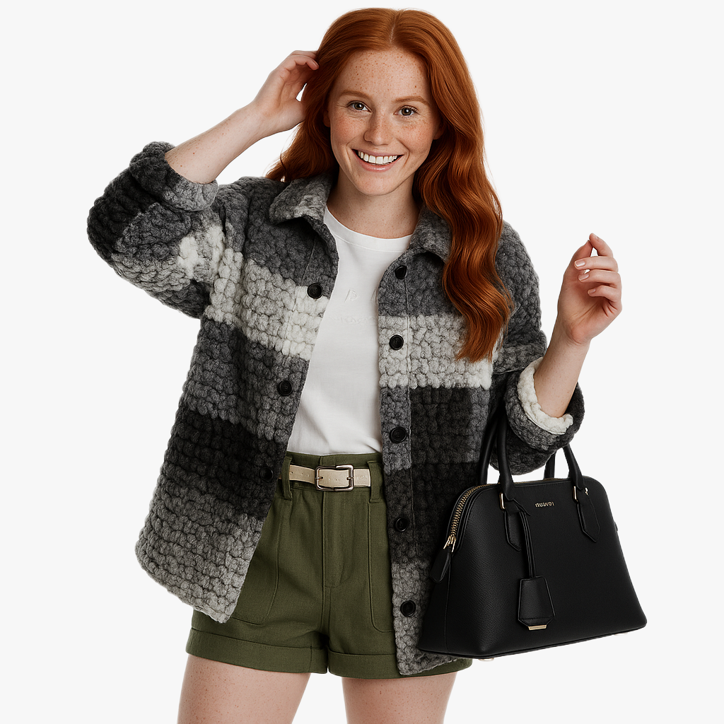 Elegant Long Buttoned Winter Coat for Women