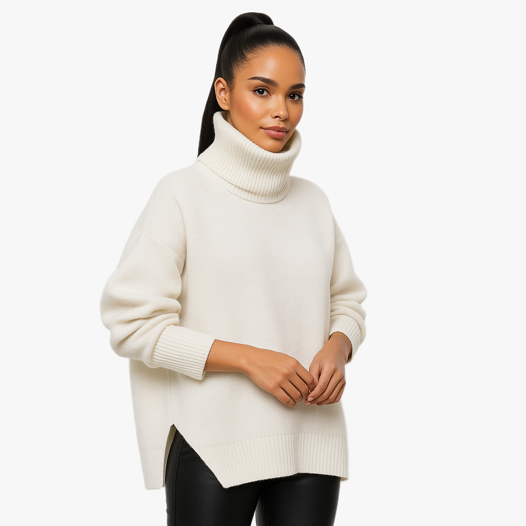 Stylish Women's Roll Neck Jumper for Winter