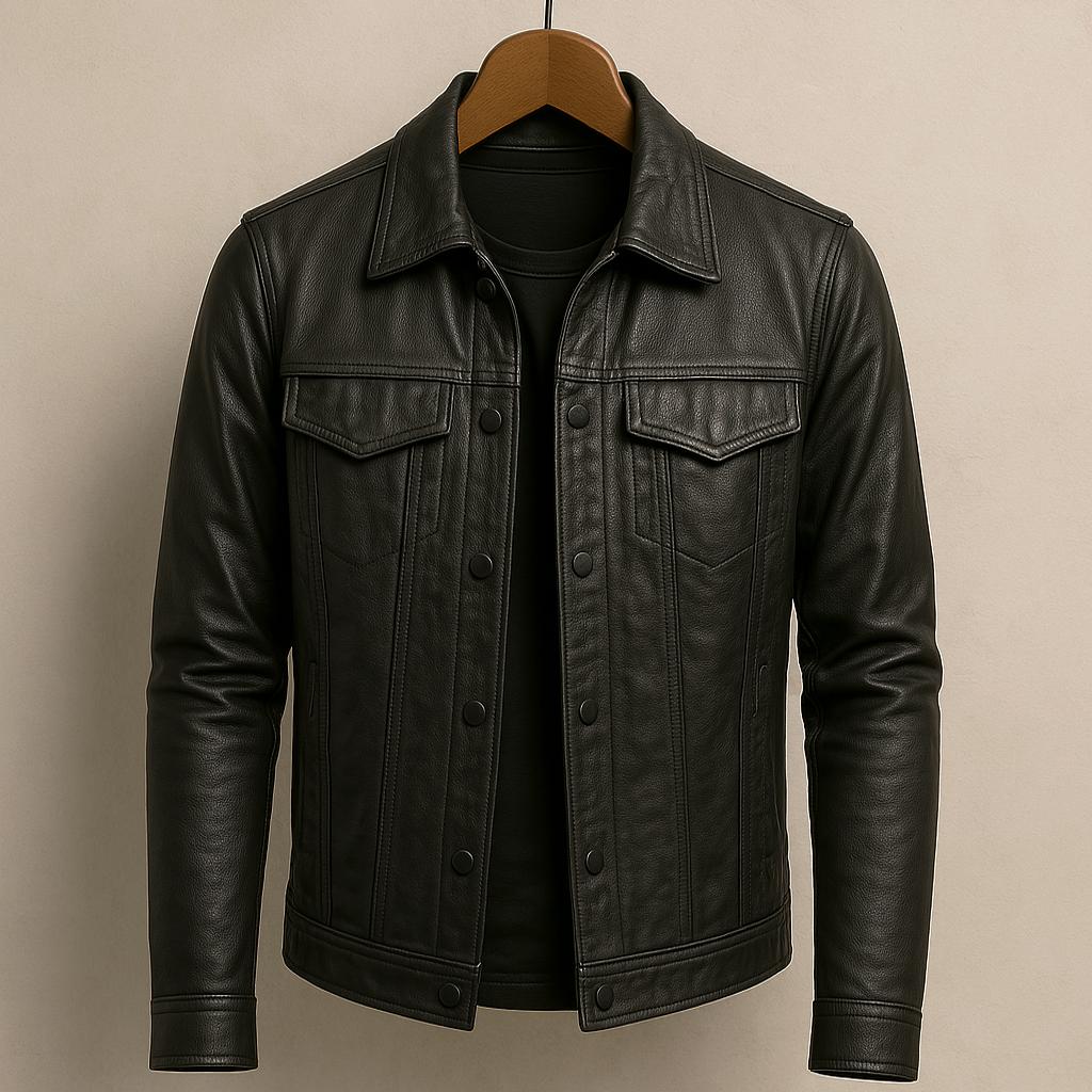 Men Classic Rider Jacket in Sharp Style