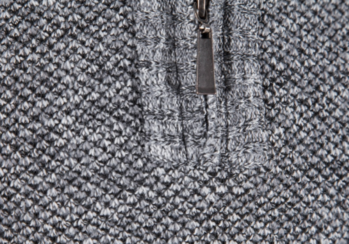 Men’s Stand-Up Collar Winter Jumper Vintage Thick Zip Style