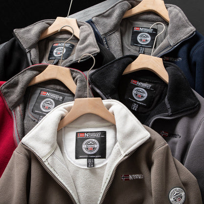 Men’s Cold-Weather Winter Jacket with Full Zipper