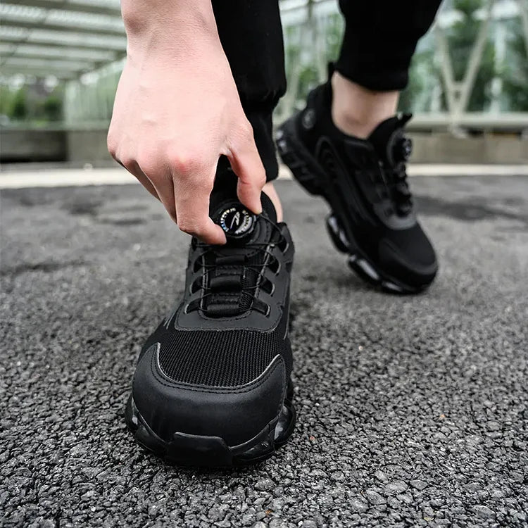 Men's Outdoor Safety Work Shoes with Steel Toe & Non-Slip Sole