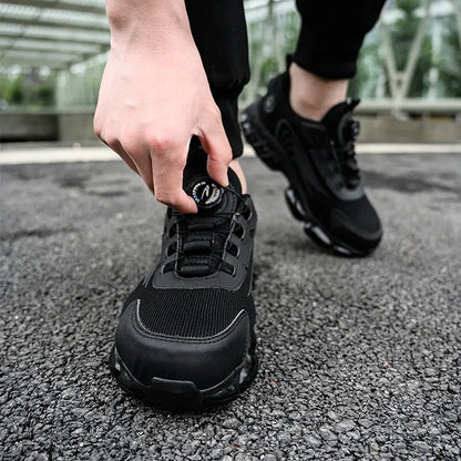 Men's Outdoor Safety Work Shoes with Steel Toe & Non-Slip Sole