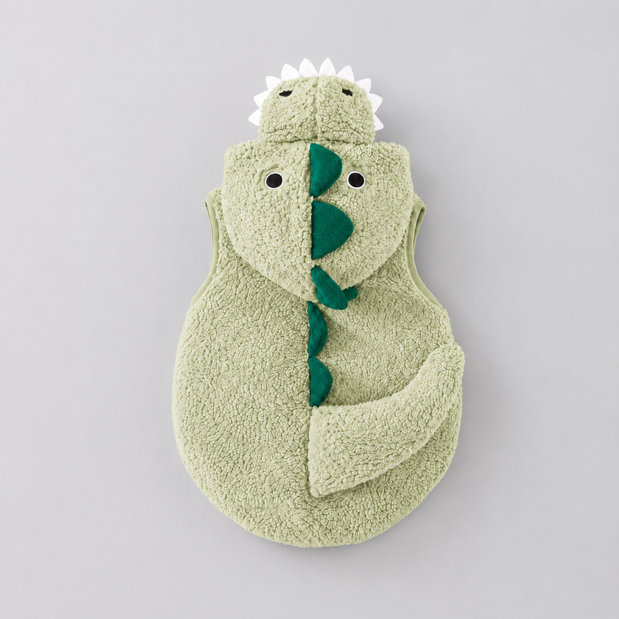 Kids' Halloween Baby Dinosaur Costume Hooded Romper with Spikes and Tail for Toddler T-Rex