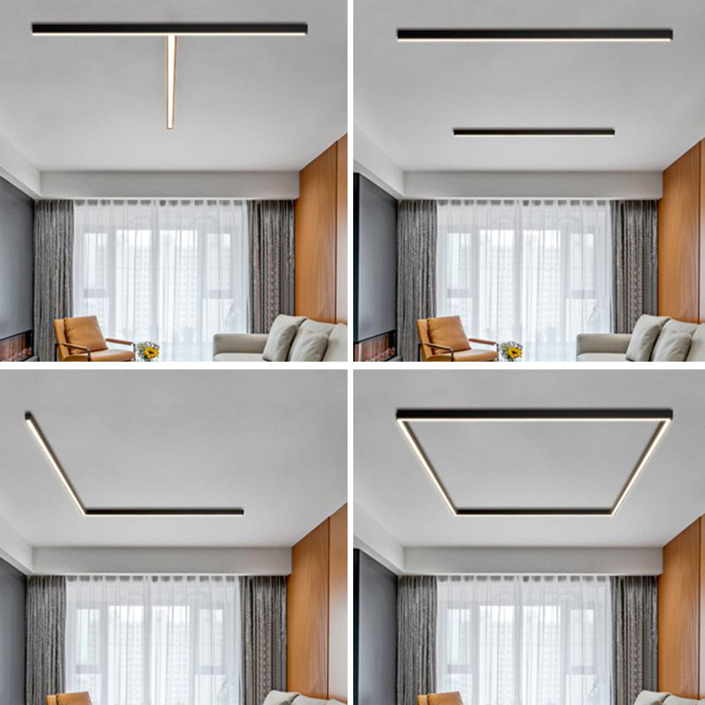 Linear LED Ceiling Light Modern Indoor Lighting Fixture
