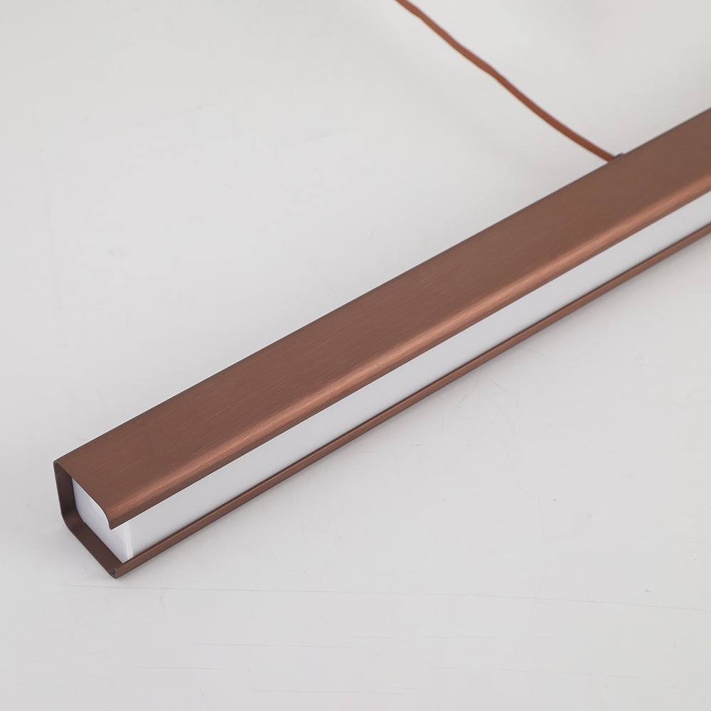 Modern Linear Pendant Light Adjustable LED Ceiling Fixture