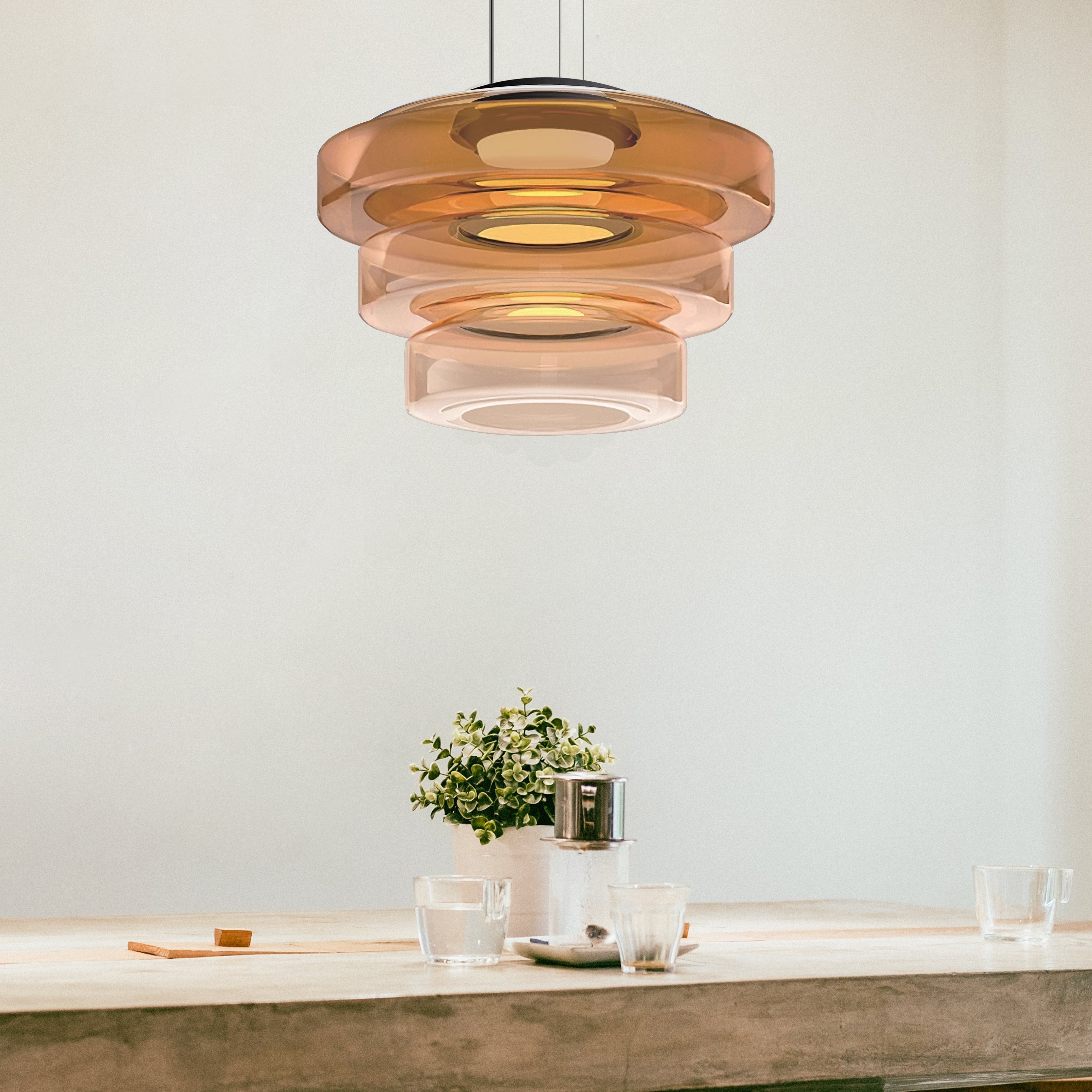 Contemporary Halo Design Ceiling Pendant for Home Interiors