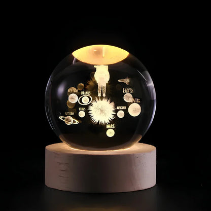 3D Celestial Planet Night Light USB Powered LED Lamp