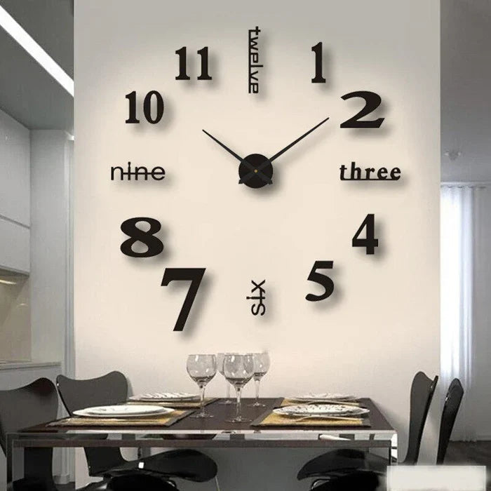 Modern Silent Home Wall Clock Decorative Design