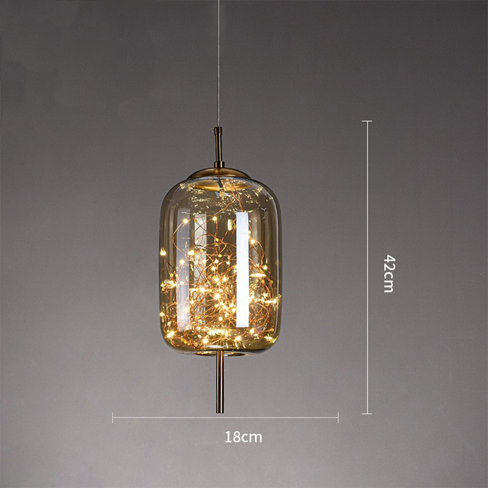 Contemporary Pendant Light LED Hanging Ceiling Fixture