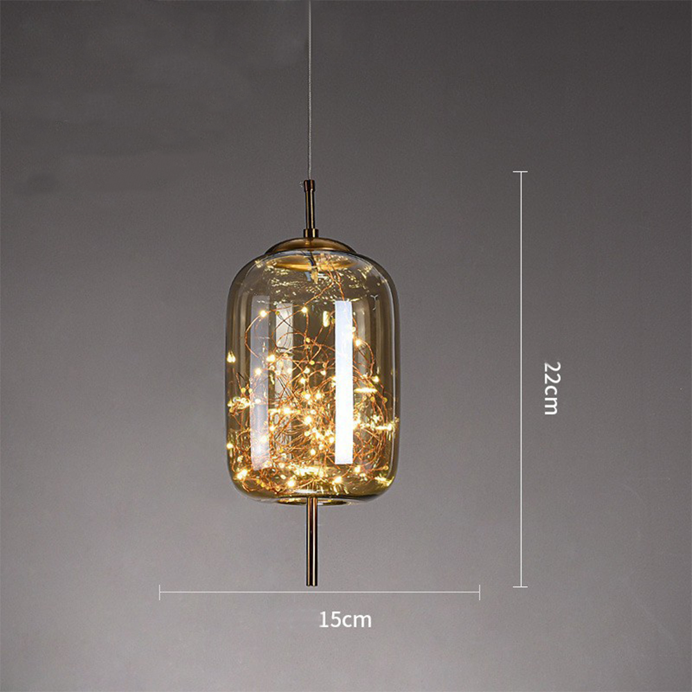 Contemporary Pendant Light LED Hanging Ceiling Fixture