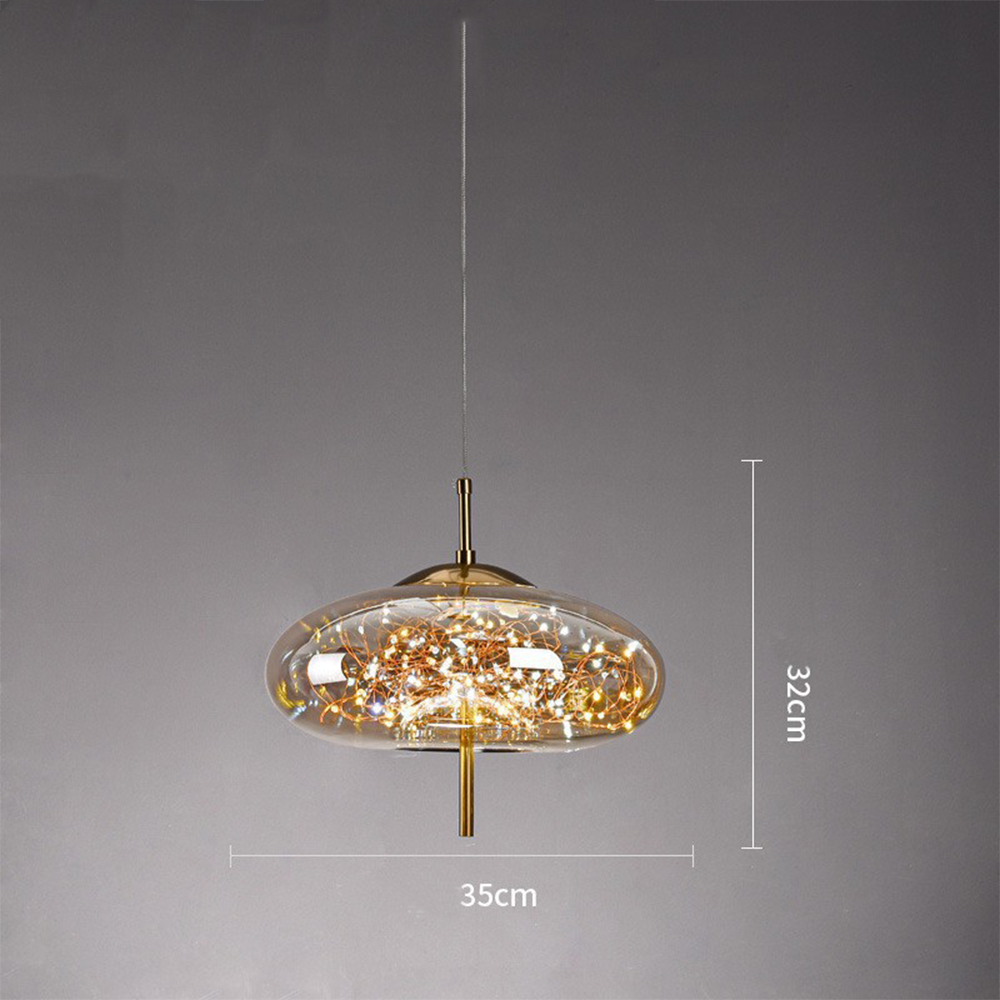 Contemporary Pendant Light LED Hanging Ceiling Fixture
